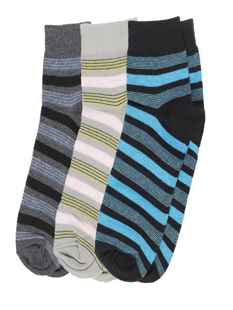 

Dollar Men Pack Of 3 Assorted Ankle-Length Socks
