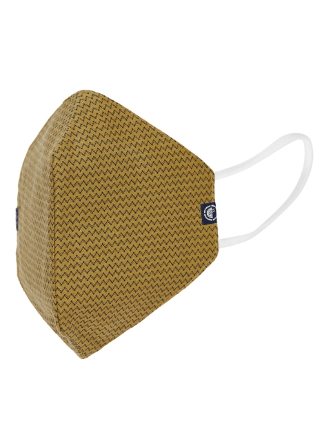 

Devis Unisex 2Ply Striped Protective Outdoor Face Masks, Mustard