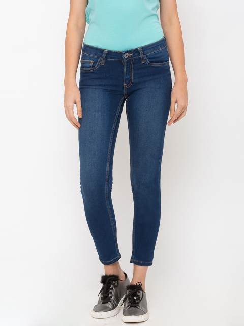 

Globus Women Blue Skinny Fit Mid-Rise Clean Look Jeans