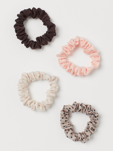 

H&M Women 4-Pack Scrunchies, Multi