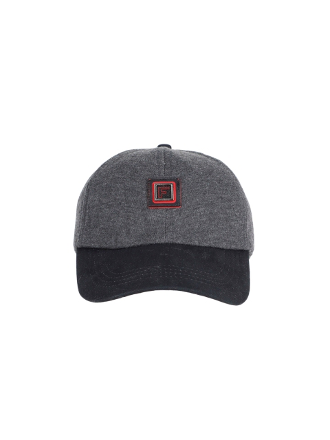 

FabSeasons Men Charcoal Grey Embroidered Baseball Cap