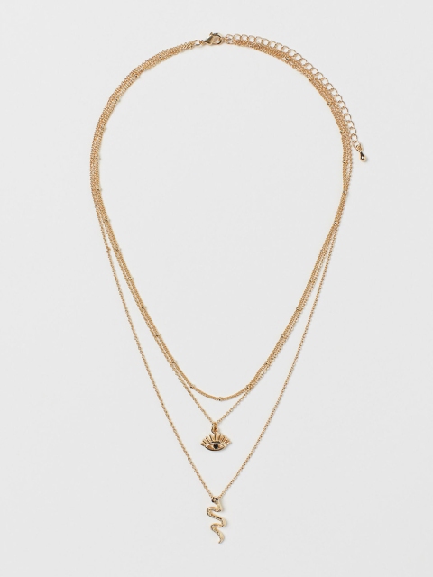 

H&M Women Gold Three-strand Necklace