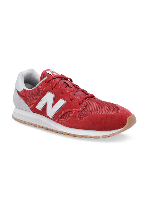 

New Balance Men Red Colourblocked Sneakers