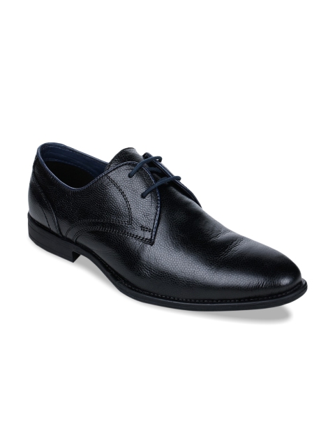 

Bruno Manetti Men Black Solid Leather Formal Derbys
