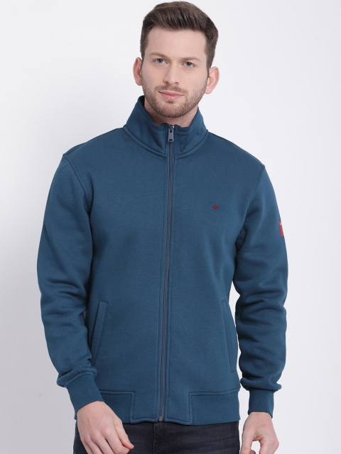 

t-base Men Blue Solid Sweatshirt