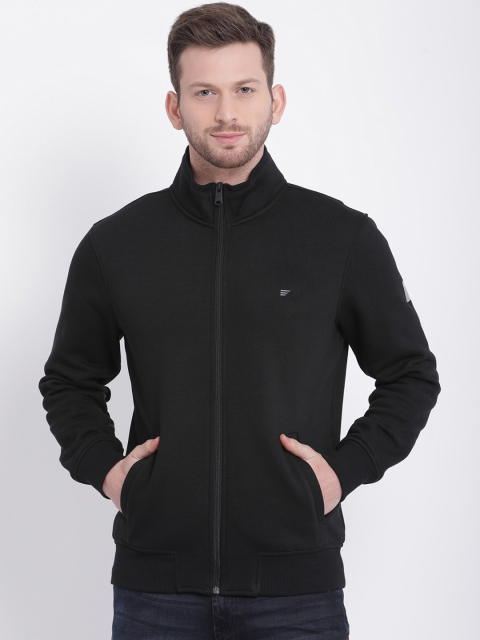 

t-base Men Black Solid Sweatshirt