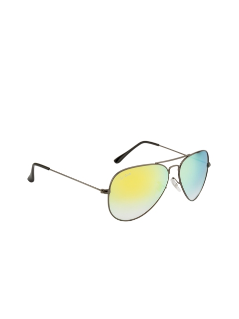 

Ted Smith Unisex Aviator UV Protected Sunglasses TS-NC-3025_C16, Green