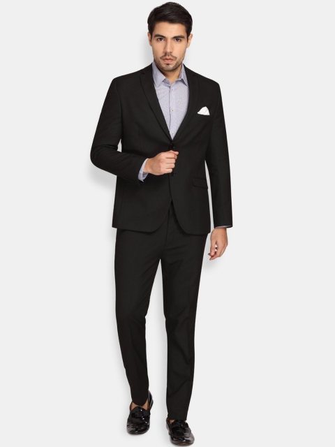 

Theme Men Black Solid Slim-Fit Single-Breasted Formal Suit