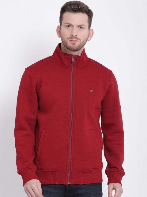 

t-base Men Red Solid Sweatshirt
