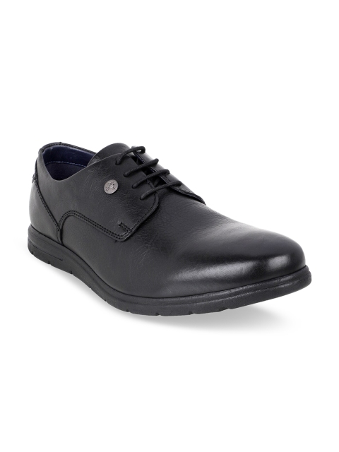 

Buckaroo Men Black Solid Leather Derbys