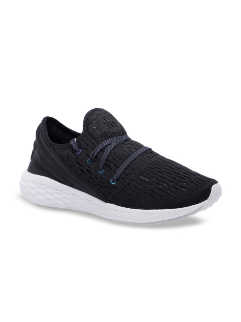 New Balance Men Black Mesh Running Shoes