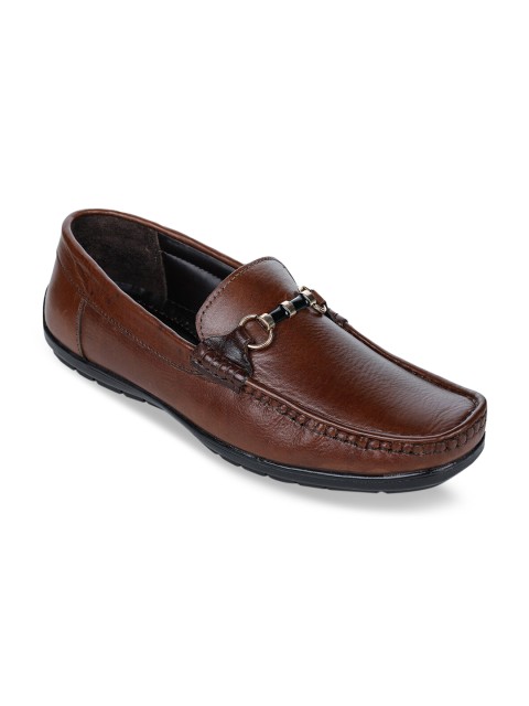 

Bruno Manetti Men Brown Leather Loafers