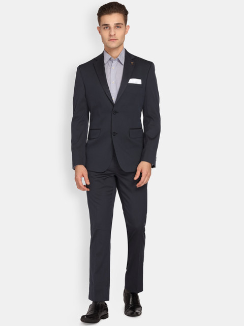

Theme Men Navy Blue Solid Slim-Fit Single-Breasted Formal Suit