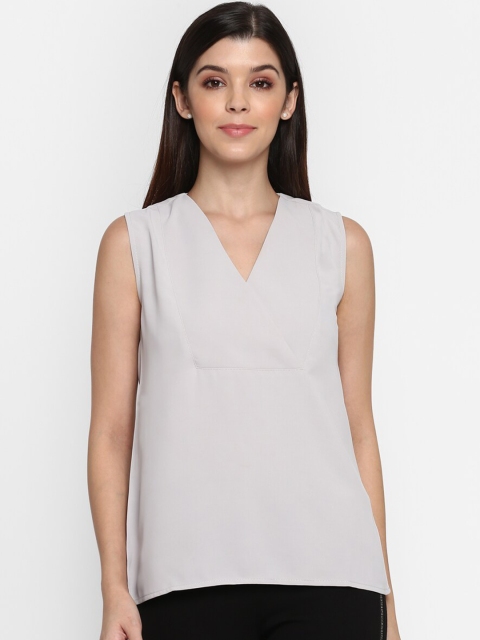 

Mode by Red Tape Women Grey Solid Top