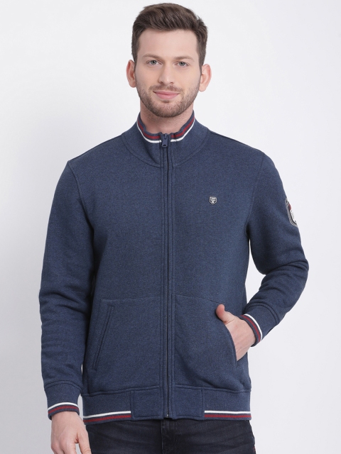 

t-base Men Blue Solid Sweatshirt