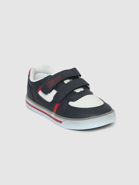 

Chicco Boys Navy Blue & White Colourblocked Slip-On Sneakers