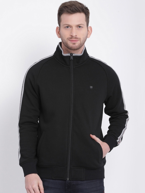 

t-base Men Black Solid Sweatshirt