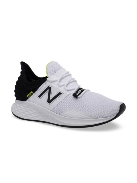 

New Balance Men White Synthetic Mid-Top ROAVV1 Running Shoes