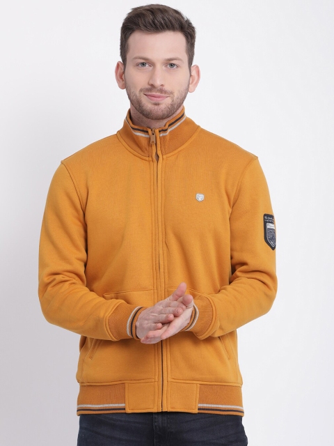 

t-base Men Mustard Solid Sweatshirt