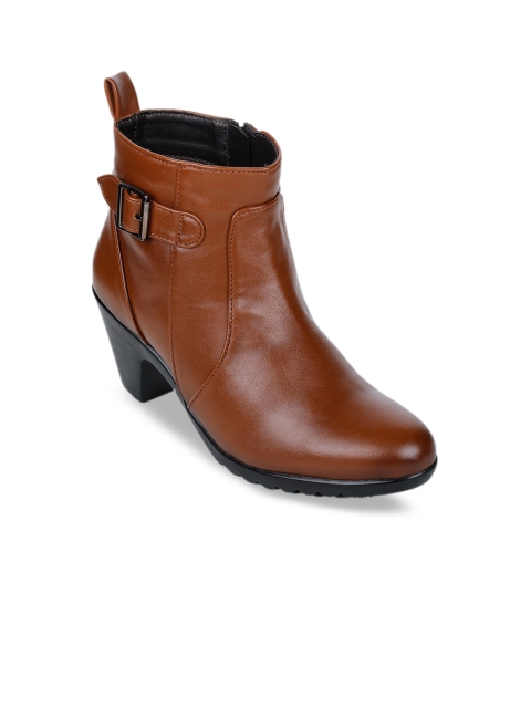 

Bruno Manetti Women Brown Solid Heeled Boots