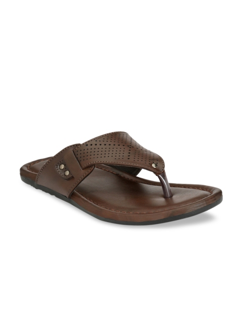 

Fentacia Men Brown Perforated Comfort Sandals