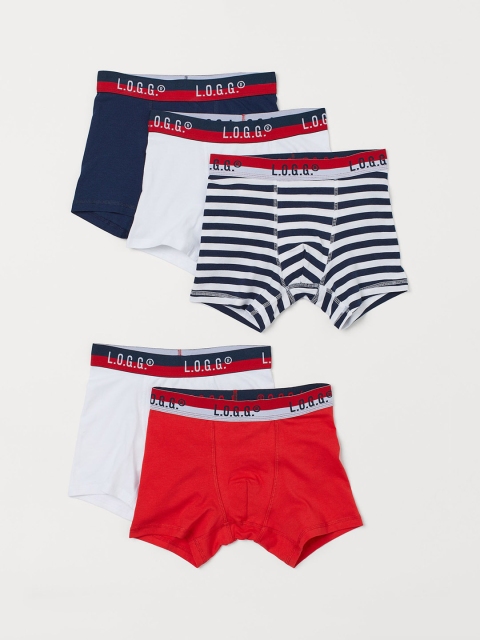 

H&M Boys 5-Pack Boxer Shorts, White