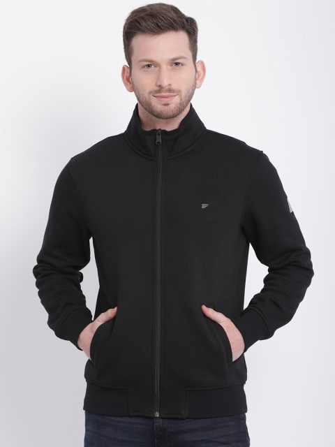 

t-base Men Black Solid Sweatshirt