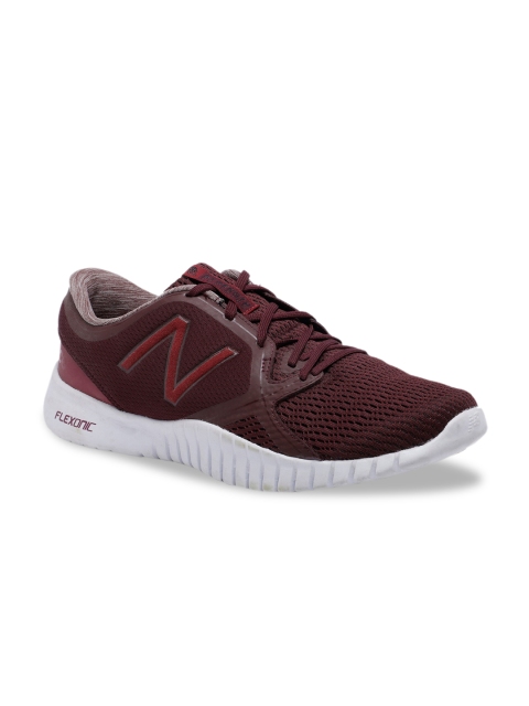 

New Balance Men Maroon Synthetic Training or Gym Shoes