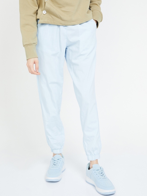 

Fame Forever by Lifestyle Women Blue High-Rise Slash Knee Joggers