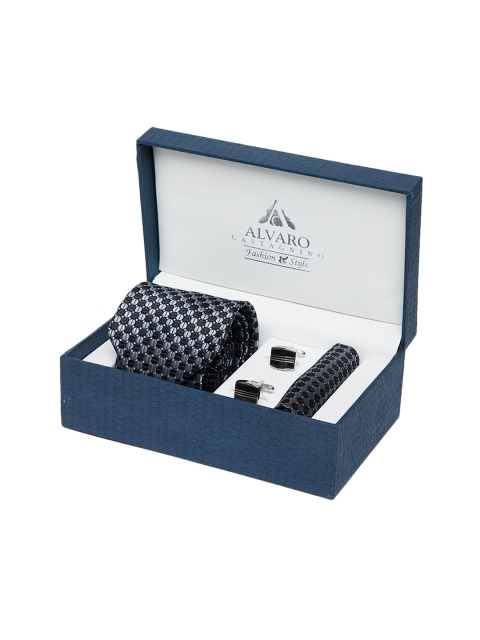 

Alvaro Castagnino Men Black & Grey Accessory Gift Set