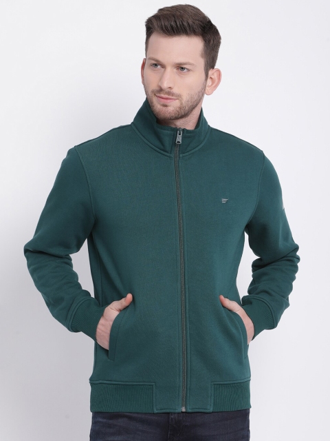 

t-base Men Green Solid Sweatshirt