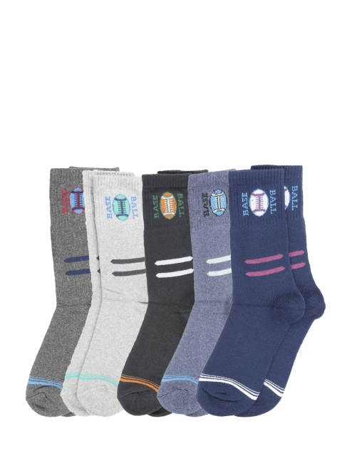 

Dollar Men Pack of 5 Multicoloured Calf-Length Socks, Multi
