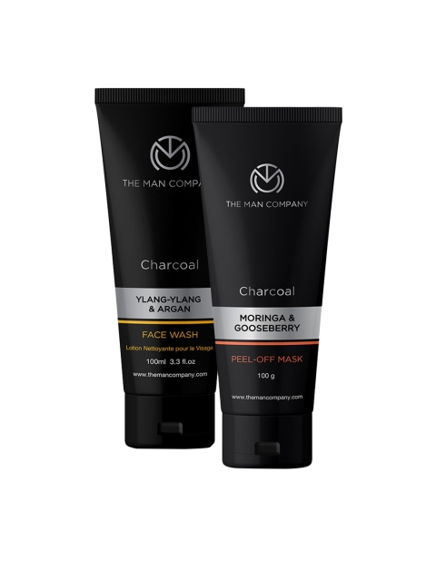 

THE MAN COMPANY Men Charcoal Deep Cleanse Kit, Black