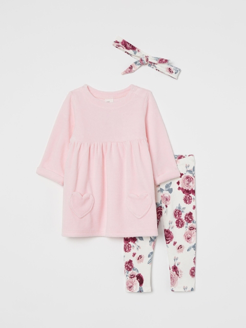 

H&M Girls Pink & White 3-Piece Set