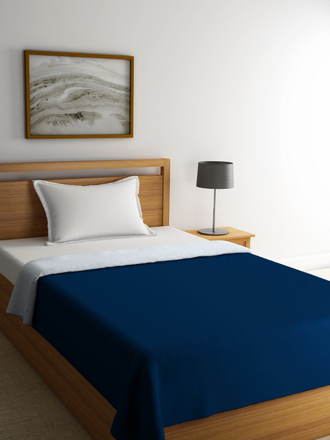 

STELLAR HOME Blue & Grey Reversible Mild Winter 120 GSM Single Bed Comforter