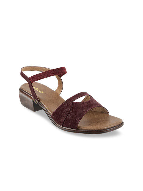 

Mochi Women Maroon Solid Heels