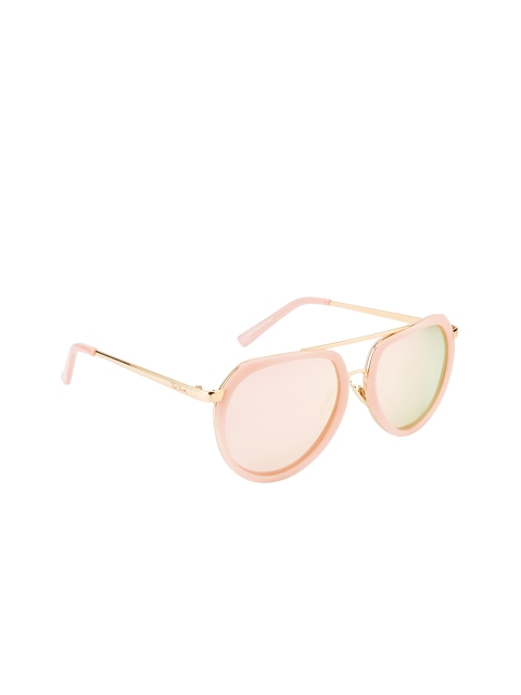 

Ted Smith Unisex Polarised and UV Protected Aviator Sunglasses TS-S-17007S, Pink