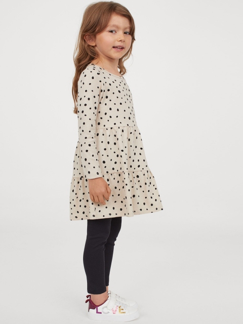 

H&M Girls Biege Printed 2-Piece Jersey Set, Beige