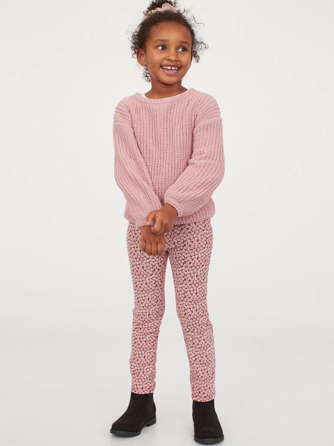 

H&M Girls Pink & Red Printed 2-Pack Treggings