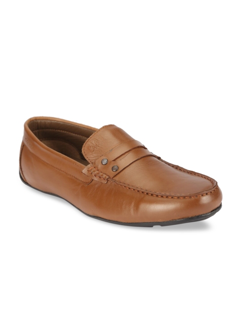 

ATTILIO by Ruosh Men Tan Brown Leather Driving Shoes
