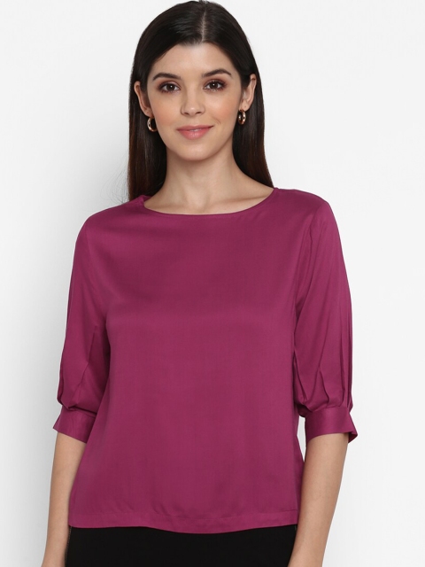 

Mode by Red Tape Women Magenta Solid Top