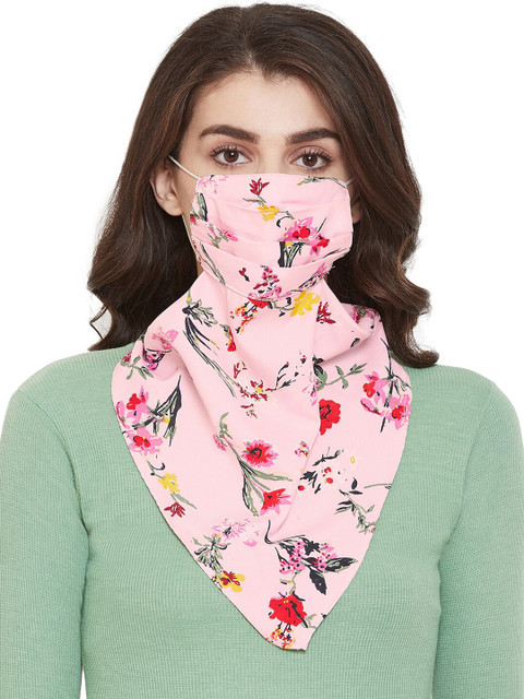 

Clovia Unisex 2Ply Protective Outdoor Scarf Fit Face Mask, Pink