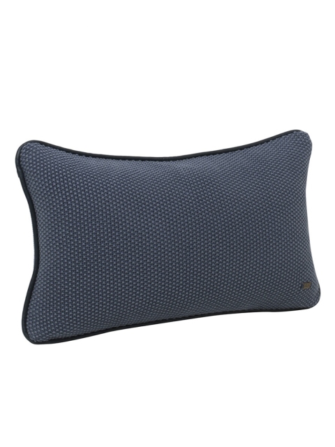 

Pluchi Navy Blue Set of Single Self Design Rectangle Cushion Cover