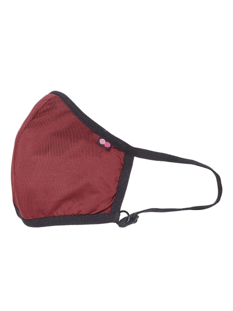 

Clovia Unisex Maroon Reusable 3-Ply Duckbill Fit Face Mask with Filter