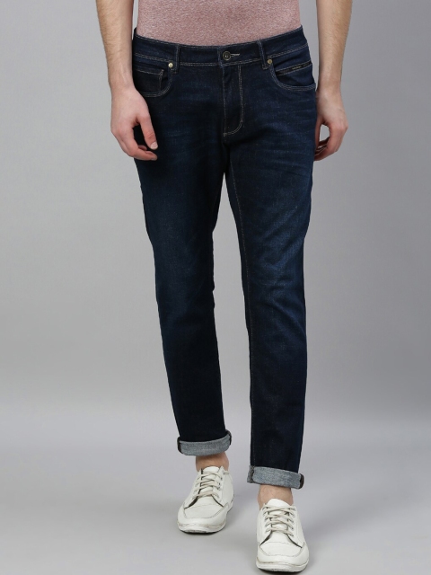 

RARE RABBIT Men Blue Slim Fit Mid-Rise Clean Look Jeans