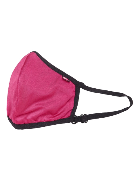 

Clovia Unisex Pink Solid 3-Ply Anti-Pollution Reusable Cloth Mask