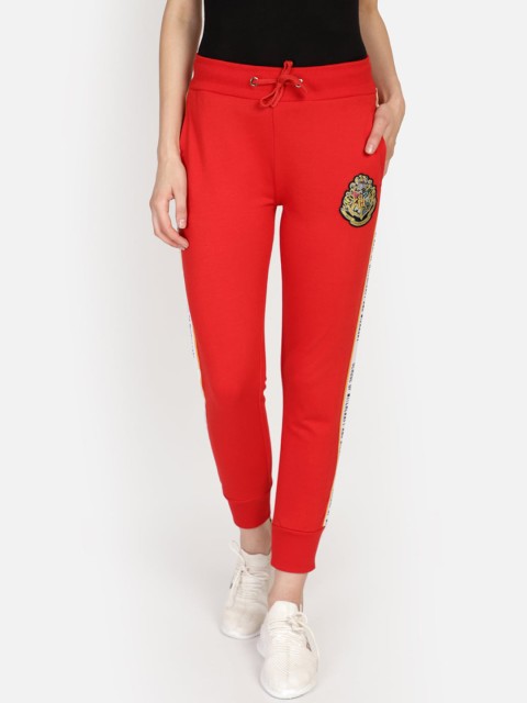 

Free Authority Women Red Harry Potter Print Joggers with Side Stripes