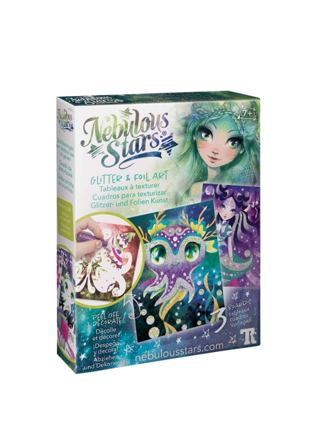 Nebulous Stars Kids Multicoloured Do It Yourself Glitter & Foil Art, Multi