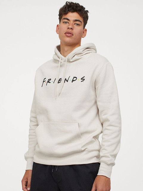 

H&M Grey Friends Printed Hooded Top
