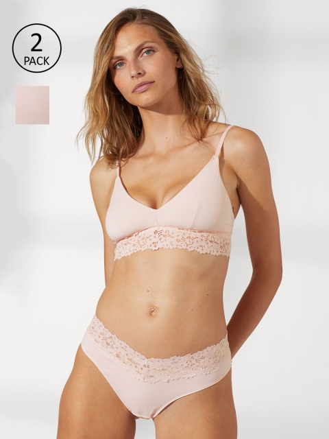 

H&M 2-Pack Pink Thong Briefs